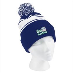 Royal Blue with White Stripes In Use
